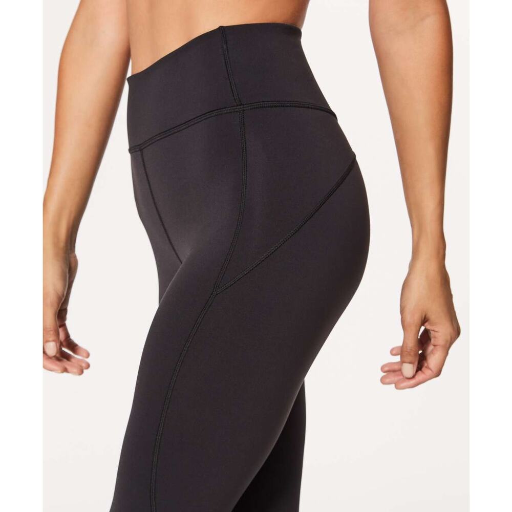 NWOT Lululemon In Movement Crop 19" Legging US 4 Black Everlux Fitness Sports - Picture 4 of 9